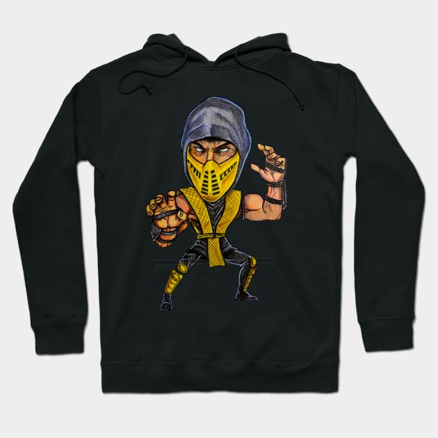 Chibi Scorpion Hoodie by tabslabred